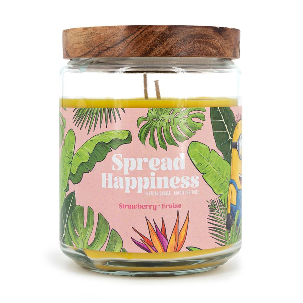 Minions Spread Happiness Strawberry Large Jar Candle Extra Image 2